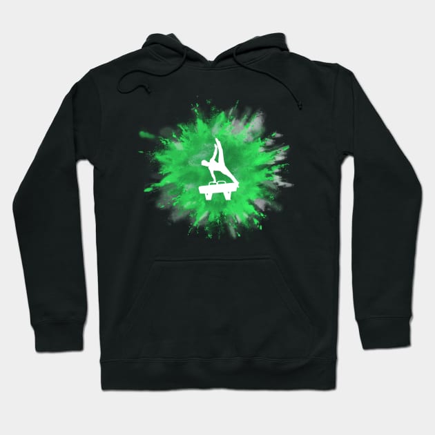 Mens Gymnastics Explosion Hoodie by FlexiblePeople